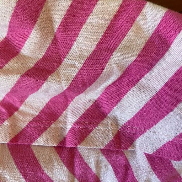 Kidzone Girls Dress Size 3T‎ Pink Striped Ruffle Short Sleeves NEW - Picture 5 of 6